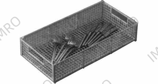 RACK FLATWARE STEELWIRE, W/PLASTIC COATED 500X250X110MM