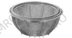 BASKET ROUND STAINLESS STEEL 500MM DIAM