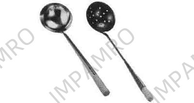SOUP LADLE CHINESE SOLID STAINLESS STEEL 120MM DIAM