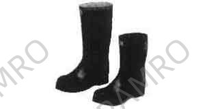 BOOTS RUBBER WITH STEEL TOE, LONG 25CM