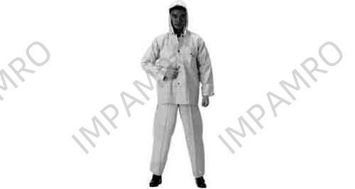 RAIN SUIT WITH HOOD VINYL, YELLOW L