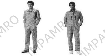 BOILERSUIT COTTON BUTTON TYPE BLUE SIZE XL