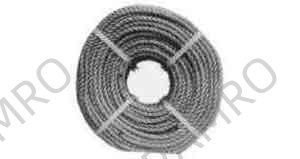 HEMP ROPE 3STRAND TARRED, 1"CIRX200MTR