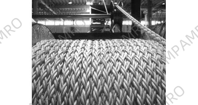 ROPE MOORING 12ST MARINE POWER, 4"CIR X 200MTR W/NK CERT