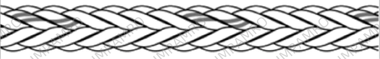 ROPE MOORING PP/POLYESTER, 12ST BRAID 8-11/16"CIRX200MTR