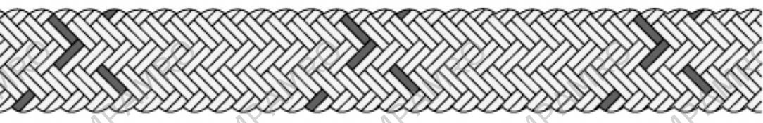 ROPE MOORING UNILON DOUBLE, BRAIDED 8"CIR X 200MTR