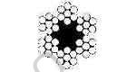 ROPE WIRE GALV 6X7, 28MM DIAX200MTR W/CERT.