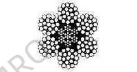 ROPE WIRE GALV 6XWS(26)IWRC, JIS-A 24MM DIAX200MTR W/CERT.