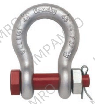 CROSBY, (BB) BOLT TY ANCHOR SHACKLE, S-2130, UNGALV, 1-1/2′