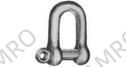 SHACKLE D-TYPE SCREW PIN, BLACK 6MM SWL 0.138TON