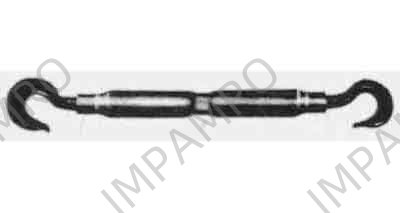 TURNBUCKLE PIPE PS TYPE BLACK, EYE&EYE W1/2X200MM