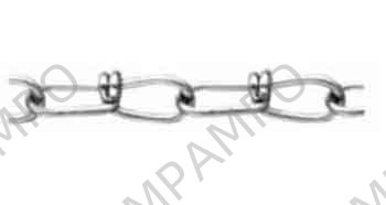 CHAIN S.STEEL DOUBLE LOOP COIL, BODY DIAM 2MM 28 X 5.5MM