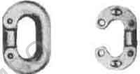 CONNECTING LINK SPLIT BLACK, 9MM