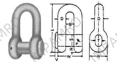 SHACKLE ANCHOR WITH FURTHER, DETAIL