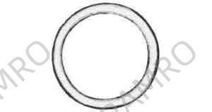 RING ROUND STEEL WELDED BLACK, 36X150MM