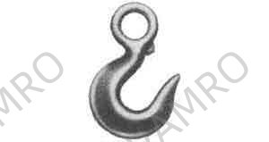 HOIST HOOK WITH EYE SWL 3TON