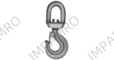 CARGO HOOK SWIVEL EYE WITH, LATCH SWL 3TON