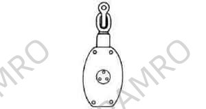 BLOCK WOODEN WITH SHACKLE SC16, JIS-F3426-W2AS DOUBLE 200MM