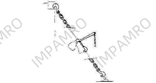 LASHING CHAIN MODEL LC-23-20, BOTH END HOOK B/L 20TON