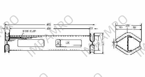 ROPE LADDER STEP ALUM-ALLOY, GS-A
