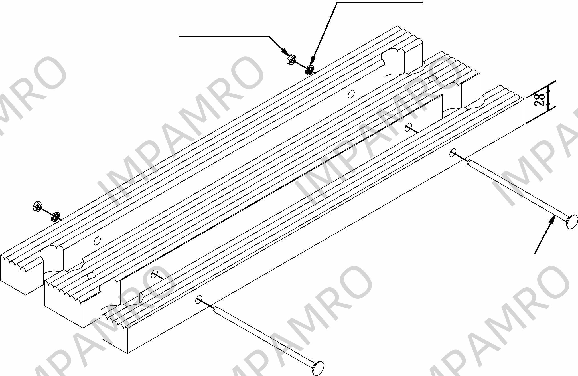 STEP WOOD REPAIR FOR MED/USCG, PILOT LADDER 525X115X63MM