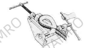 RIGGERS' VISE NO.2, FOR 16-38MM ROPE DIA