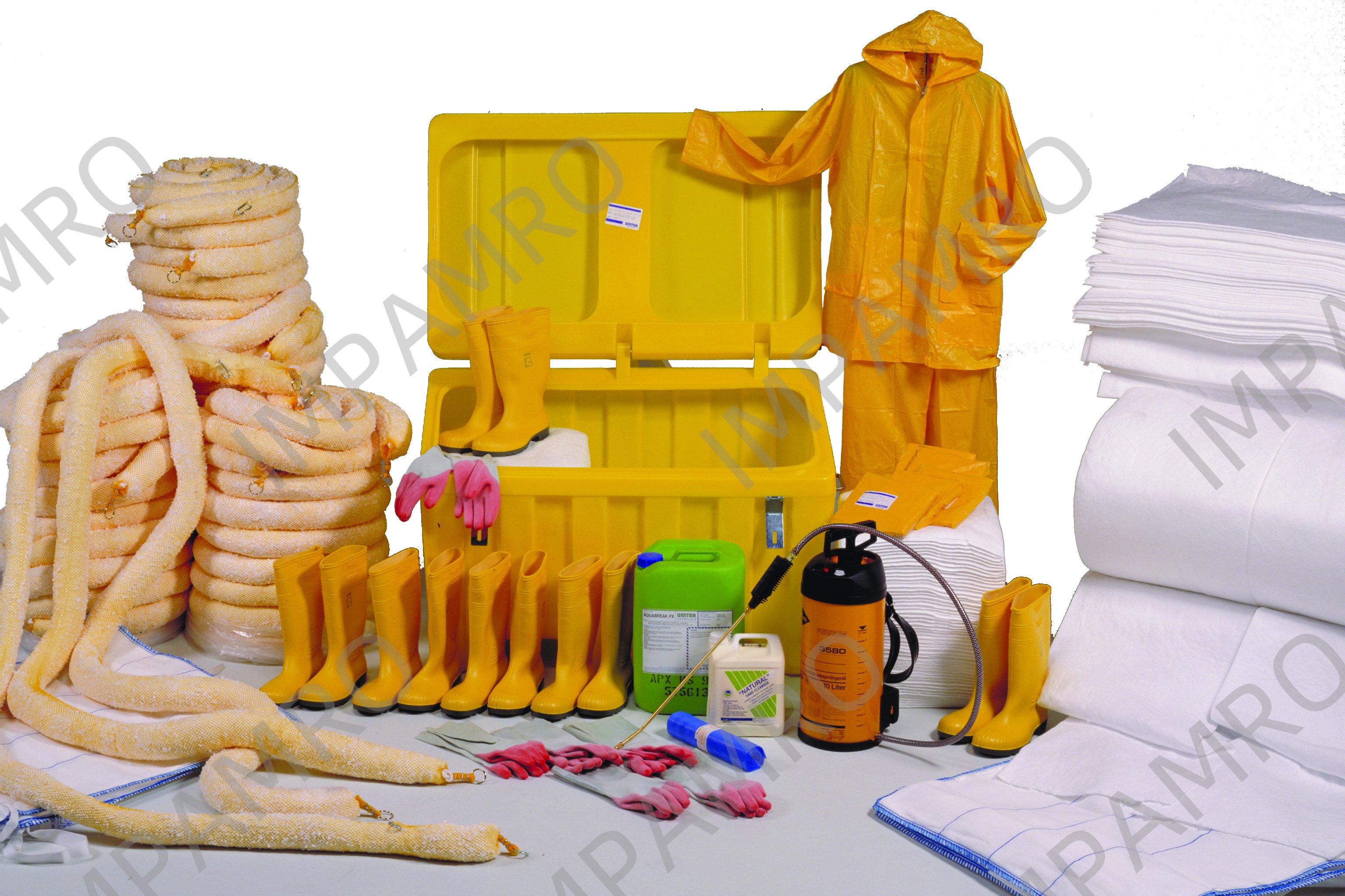 OIL ABSORBENT SPILL KIT, FOR 12 BARRELS OIL SPILL