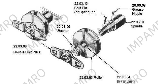 MACGREGOR HATCH SPINDLE, #22.03.01