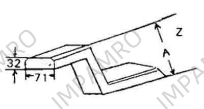 MACGREGOR CORNER PACKING Z-132, 32X71XA132