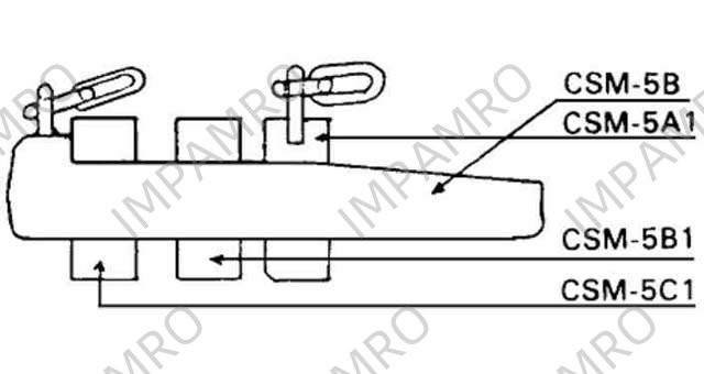 MACGREGOR FAR EAST HATCH WEDGE, ASSEMBLY #CS-5D