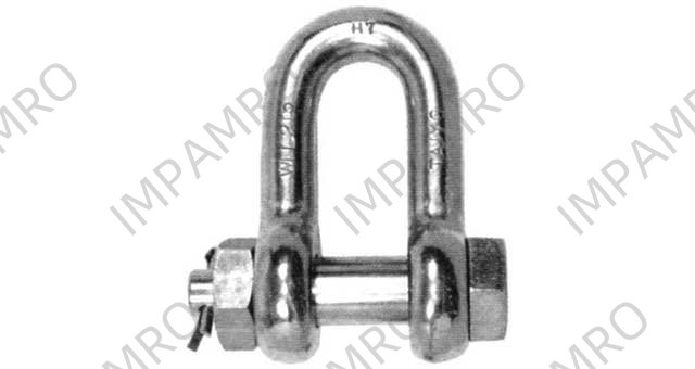 SHACKLE STRAIGHT HEX HEAD BOLT, S. STEEL SB 18MM SWL 2.0TON