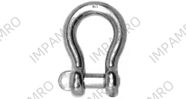 SHACKLE BOW EYE BOLT S. STEEL, BC 14MM SWL 1.25TON