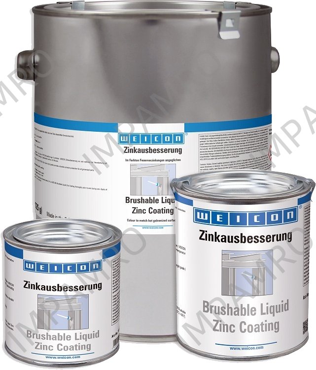 COATING METAL PIGMENT WEICON, BRUSHABLE ZINC COATING 375ML