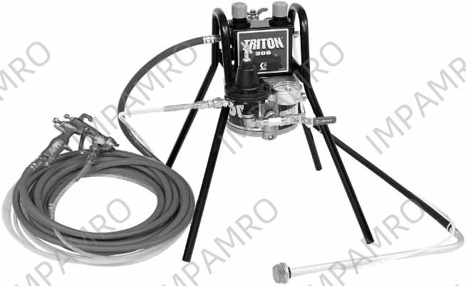 SPRAYER GRACO TRITON S.ST HAND, STAND MOUNT CONVENTION 233476