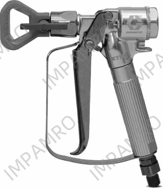 GUN AIRLESS SPRAY GRACO XTR-5, ROUND HANDLE W/TIP #XTR504