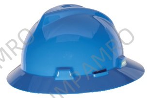 HAT SAFETY SLOTTED V-Gard ?W/STAZ-ON SUSPENSION WHITE M