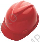 CAP SAFETY V-GARD GREEN HIGH, DENSITY POLYETHYLENE RED