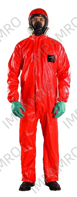 WORKWEAR FLAME RESIST/CHEMICAL, PROTECT MICROCHEM CFR RED S