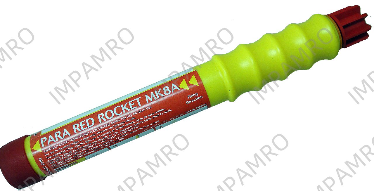 PARAREDROCKET MK8A PAINSWESSEX, 9507550 SOLAS/MED APPROVED