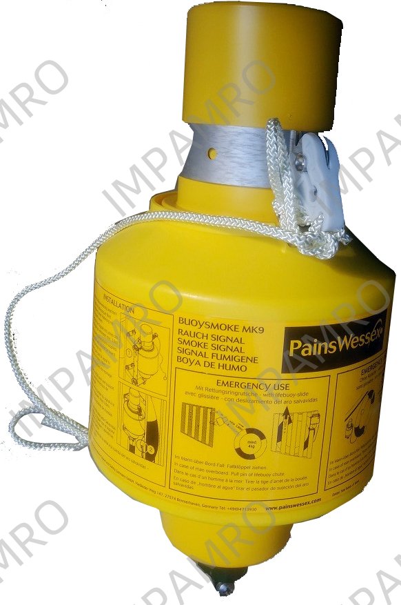 LIFEBUOY MARKER BUOYSMOKE MK9, W/BRACKET PAINSWESSEX 53830