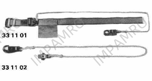 LIFELINE FOR SAFETY BELT, 10MM DIA X 1500MM WITH HOOK