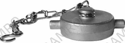 CAP HOSECOUPLING BRASS PIN LUG, 1-1/2" THREAD 9TPI FEMALE