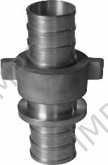 COUPLING HOSE BRASS LRT, 2-1/2"/HOSE END 63MM SM206630