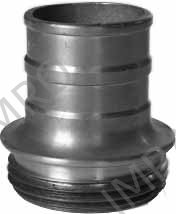 COUPLING HOSE BRASS LFB, 2-1/2" 5-1/5 TPI HOSE END 50MM