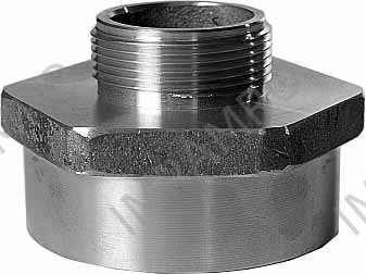 NIPPLE REDUCING BRASS, 2"X1-1/2" BSP FEMALE X MALE