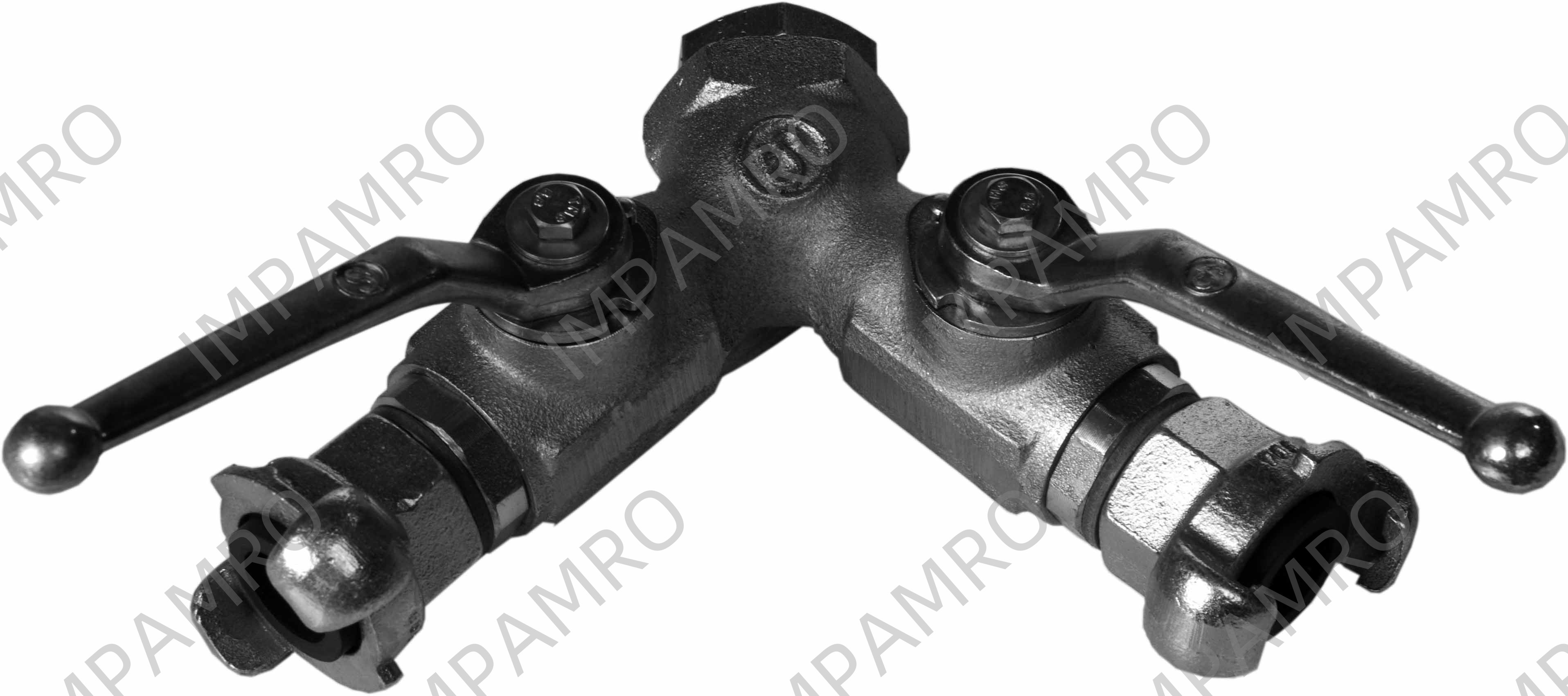 COCK AIR DOUBLE CAST IRON, LUG SIZE 42MM 1" BSP FEMALE