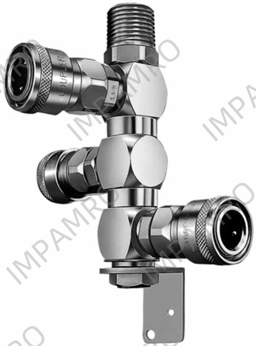 351657 LINE COUPLER ROTARY, RE(3-BRANCH) INLET R1/2MALE