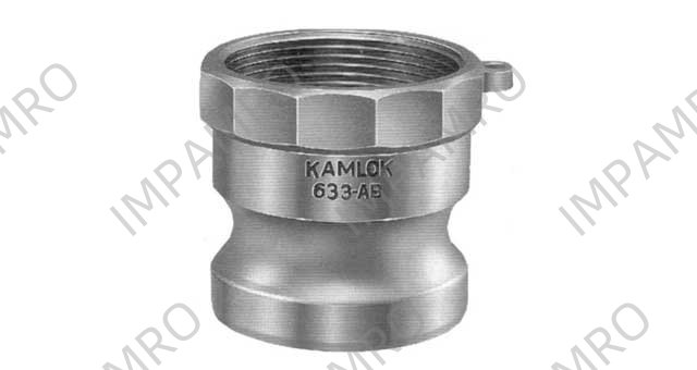 351738 COUPLING CAM&GROOVE S. STEEL, A PLUG W/FEMALE THREAD 3"