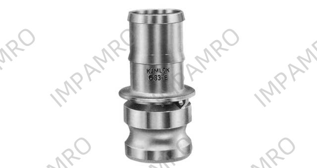 COUPLING CAM&GROOVE ALUM ALLOY, E PLUG W/HOSE END 1/2"