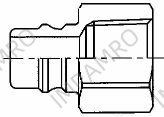 COUPLING QUICK SUS-304 NIPPLE, SOHN6-6F FEMALE RC3/8 NO VALVE